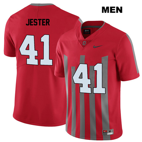 Ohio State Buckeyes Men's Hayden Jester #41 Red Authentic Nike Elite College NCAA Stitched Football Jersey GU19Y62WY